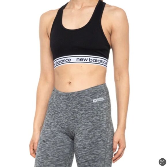 New Balance Ribbed Sports Bra - Picture 1 of 4